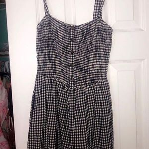 gingham romper never worn w pockets